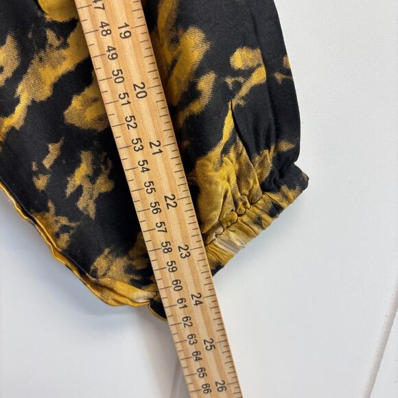 Nu Denmark Women's Abstract Tie Dye Boho Indie Henley Top Size S Free-Spirited - Picture 6 of 9